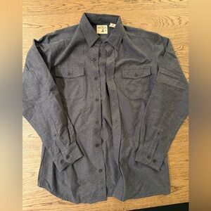 Red Head Brand Gray Button-Up Shirt